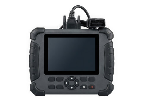 digital automotive diagnostic scanner obd code reader isolated on transparent background