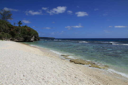 Scenic ocean view, Ladder Beach, Saipan, Northern Mariana Islands