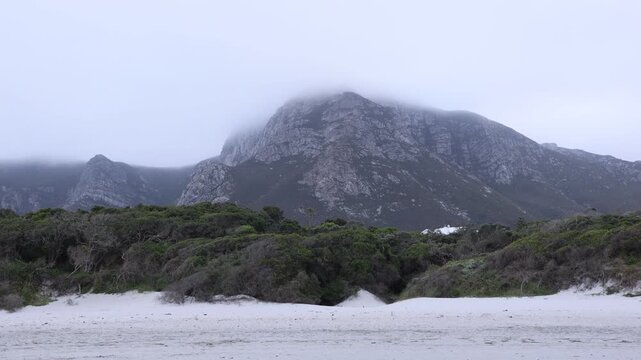 Grotto Lagoon and coastline at sunrise, Hermanus, South Africa