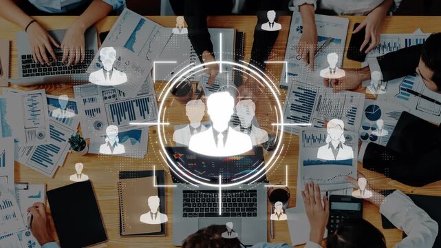 Business Strategy Meeting with Data Analysis and Collaborative Teamwork Atmosphere Surrounded by Graphs and Charts Sigmoid