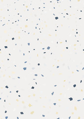 Fototapeta premium Terrazzo gestuft Vanille & Taubenblau nahtlos