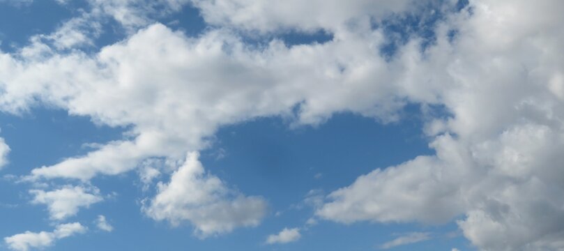 Beautiful cloudscape in blue sky