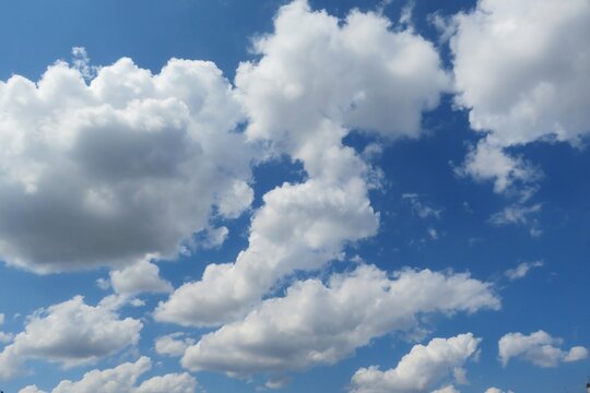 Beautiful cloudscape in blue sky