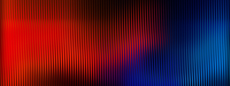 Glass gradient background, Abstract red and blue vertical lines gradient background for technology