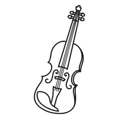 Fototapeta premium violin vector illustration