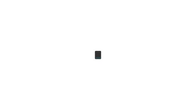 Minimalist black rectangle icon animation on a clean white background.