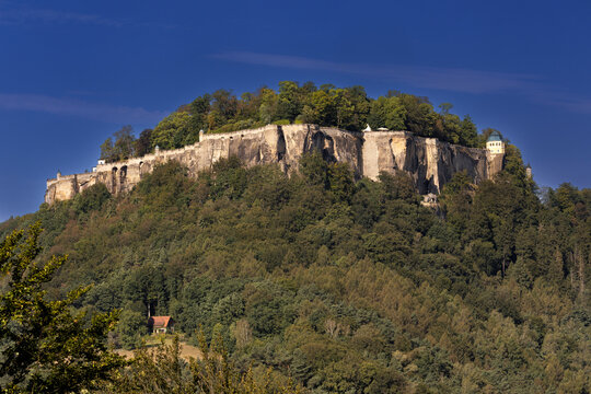 Festung K&ouml;nigstein, K&ouml;nigstein, Elbsandsteingebirge, Nationalpark S&auml;chsische Schweiz, Sachsen, Deutschland, 27.08.2026 
