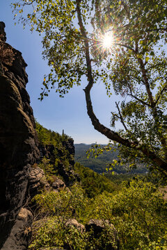 Lilienstein, Tafelberg, Elbsandsteingebirge, Nationalpark S&auml;chsische Schweiz, Sachsen, Deutschland, 27.08.2026 