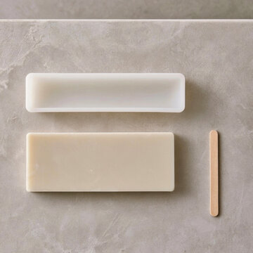 Soap making process with silicone mold