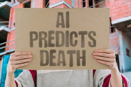 "AI predicts death" Electronic health records estimate mortality risk. AI. PREDICTION. DEATH. RISK. HEALTH.