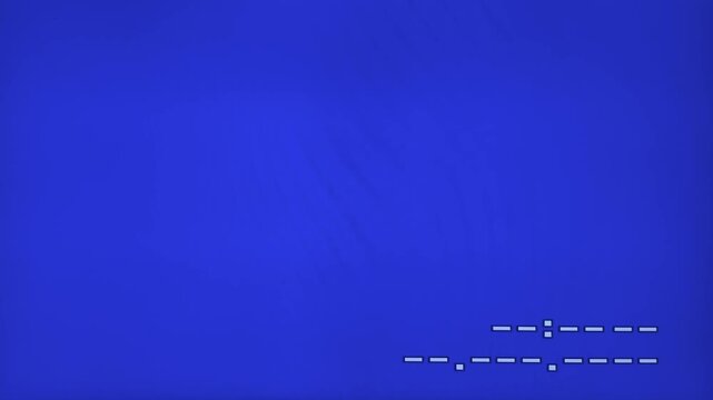 Blue Screen No Signal MiniDV Camcorder Display Vintage Retro