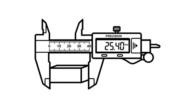 Digital Caliper Measuring Small Object