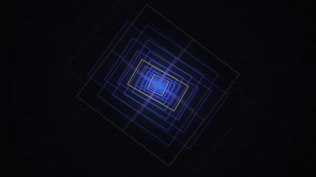 Blue grid technology background design.