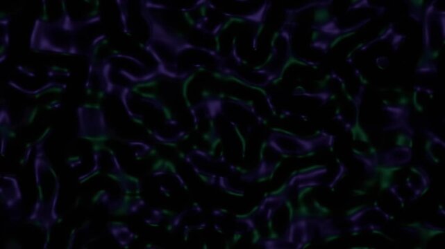 Abstract Backgrounds Dark Flowing Purple Green Abstract Organic Waves Motion Graphics Bioluminescent Liquid Surface Design for Tech Sci-Fi or Elegant