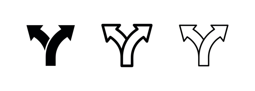 Split direction decision arrow