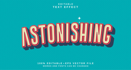 Fototapeta premium Editable text style effect - Astonishing text style theme.