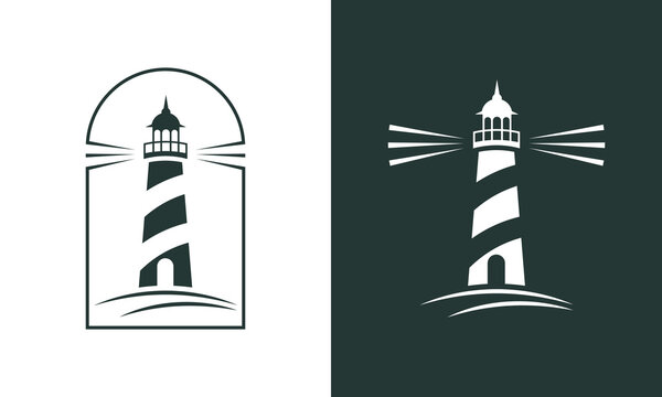 Lighthouse minimal logo design