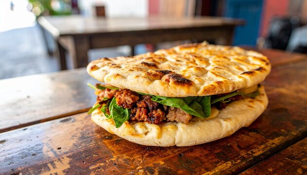 Portuguese Bolo do Caco Garlic Bread Sandwich