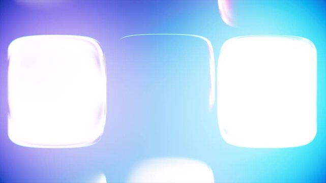 Abstract Glowing Neon Pink and Purple Rounded Buttons Animation Loop