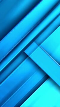 Abstract Blue Geometric 3D Motion Background