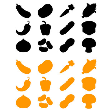 Set of fruit icon