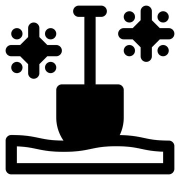 shovel icon illustration