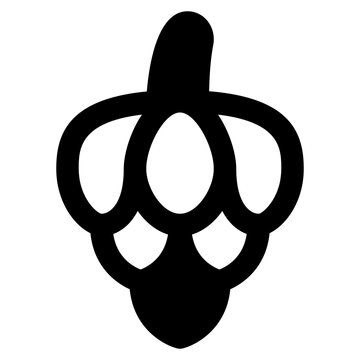 pine cone icon illustration