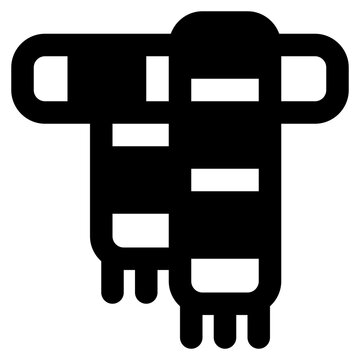 scarf icon illustration