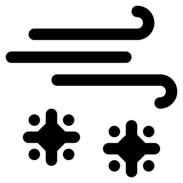 snowstorm icon illustration