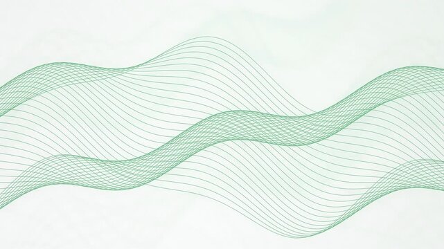Guilloche banknote lines flowing seamless loop motion background