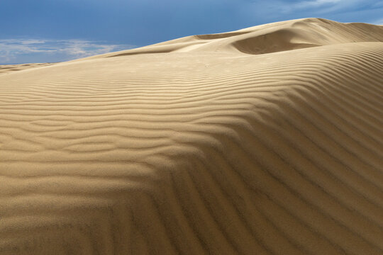Sand Dunes Texture in Medanos de Coro National Park, Falcon State, Venezuela