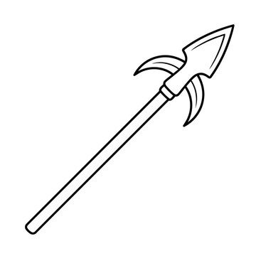 Halberd weapon outline