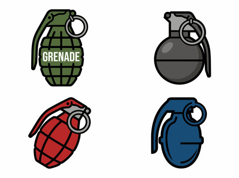 hand grenade vector illustration