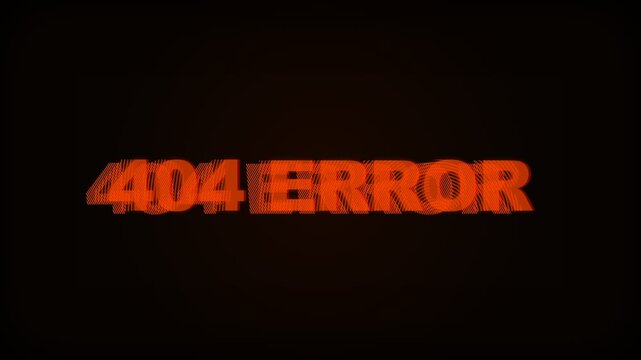 A glowing digital screen displays a critical system failure message with distorted red typography indicating that the requested web page is currently unavailable for users worldwide