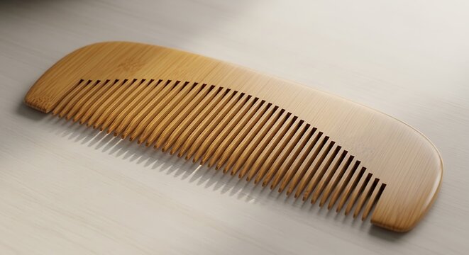comb on white background