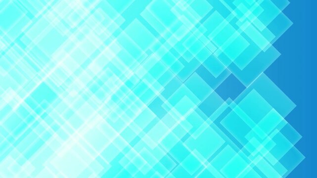 Abstract Blue Geometric Squares Pattern 4K