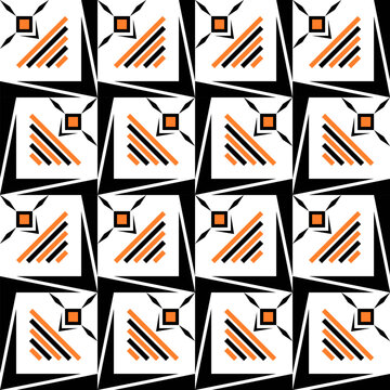 Abstract Geometric Art Deco Style Pattern Background