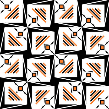 Abstract Geometric Art Deco Style Pattern Background