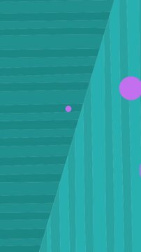 Animation of purple light spots over green striped background