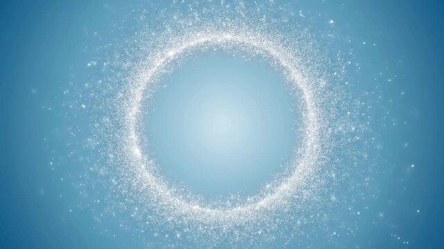Silver Glitter Circle Frame Background