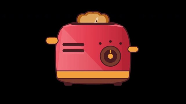 Red Toaster Alternating Dial Right Left Toast Cycle Seamless No Gaps
