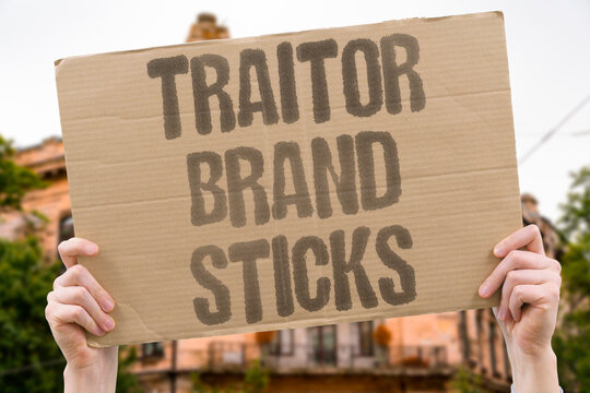 "Traitor brand sticks" Historical collaborators face lasting stigma. TRAITOR. STIGMA. COLLABORATOR. BETRAYAL. SHAME.