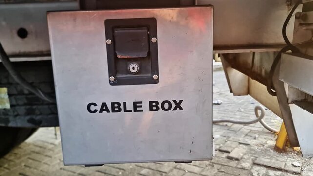 Heavy Duty Metallic Cable Box on Commercial Truck Chassis
