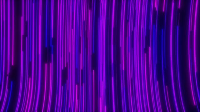 Abstract Digital Data Stream, Circular Big Data Light Speed Flow