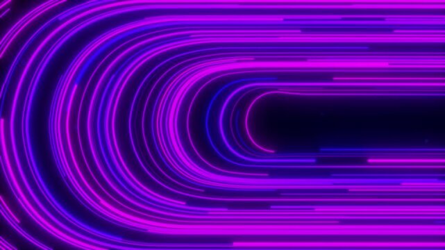 Abstract Digital Data Stream, Circular Big Data Light Speed Flow