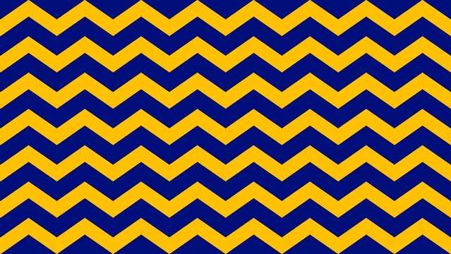 Modern Geometric Chevron Texture in Yellow and Blue Wallpaper, backdrop. Seamless Blue and Yellow Zigzag Pattern Background for print, textiles, wrapping paper, and digital wallpapers.