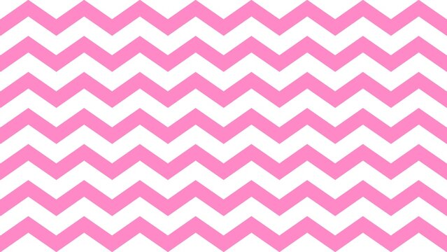 Cute or Trendy pink and white zig zag geometric pattern. Minimalist abstract vector background for wrapping paper, fabric textiles, and digital wallpapers.