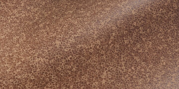 Tan brown distressed cracked leather texture background showing distinct aggregate pebble pattern rustic vintage leather surface upholstery material full frame seamless design
