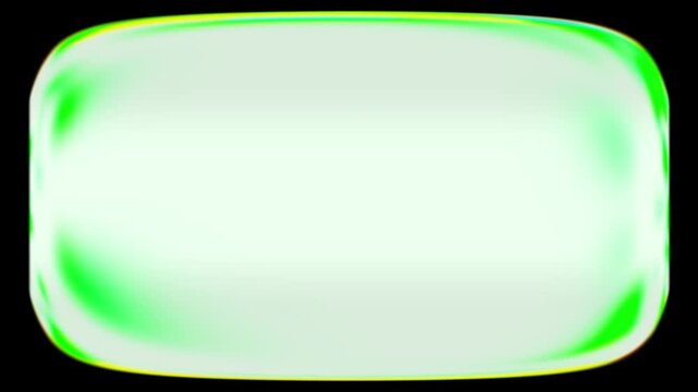 Abstract Animated Loop of Glowing Green and Pink Neon Square App Icons