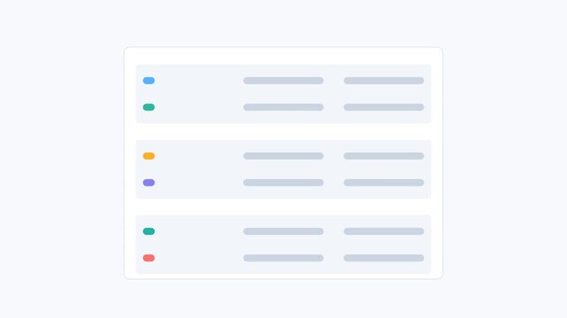 Data table sort reorder animation
